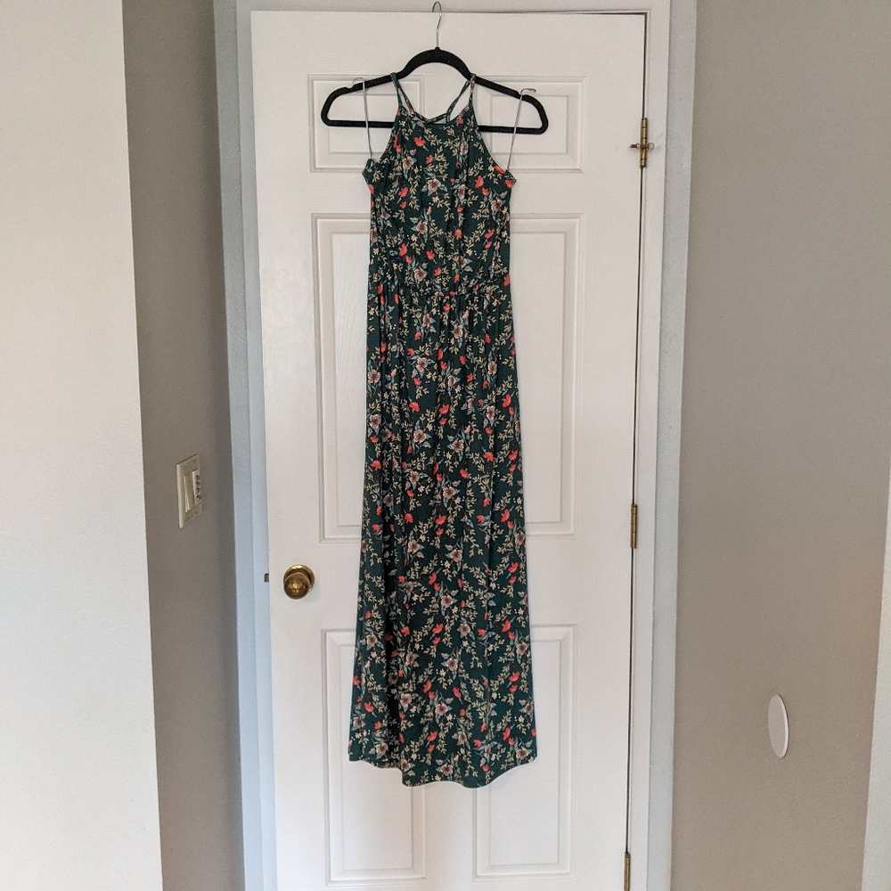 French Grey Maxi Dress S